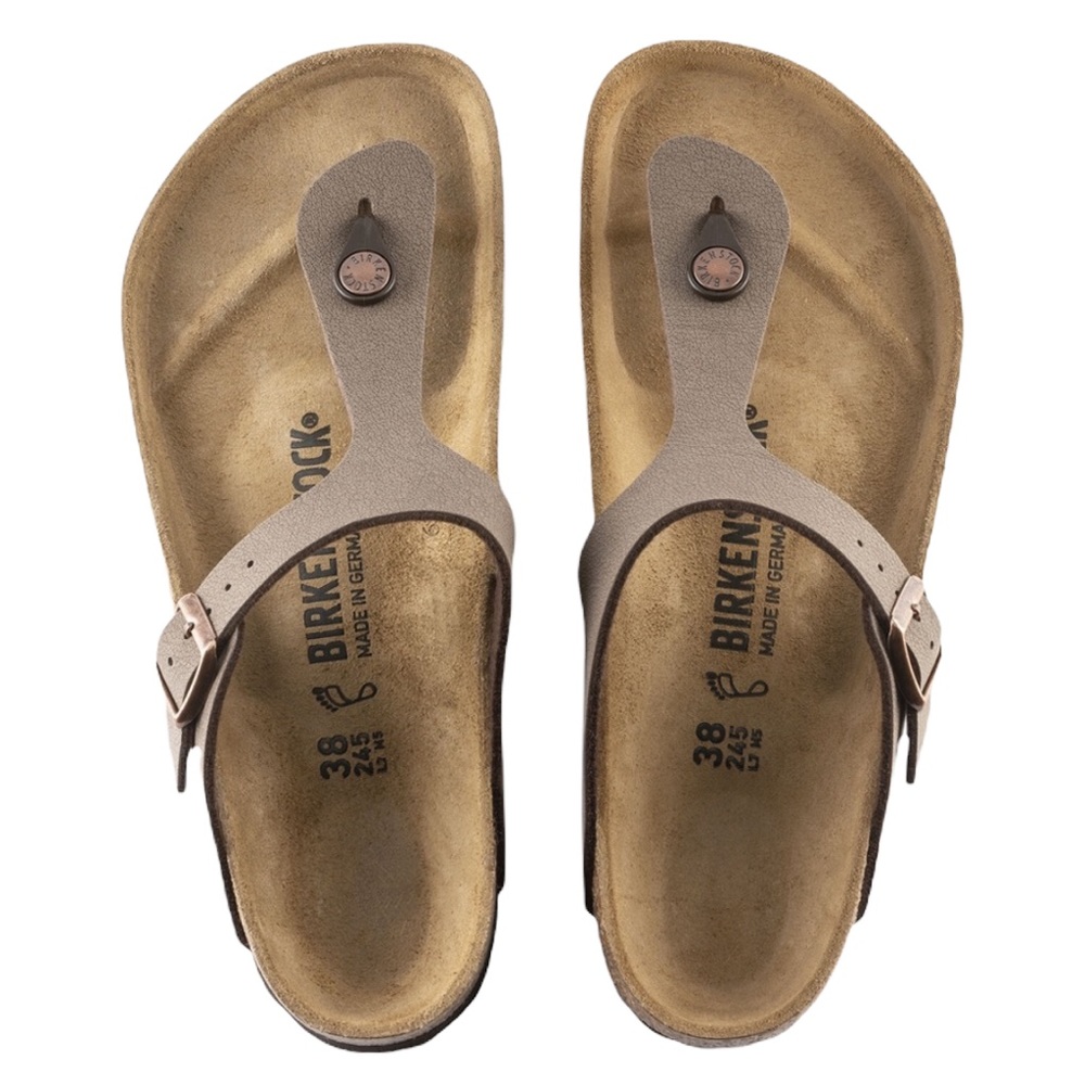 Birkenstock ✌︎︎ Gizeh Thong Nubuck Cork Bed Sandals Sandal ✌︎︎ Brown Suede 37 7M - Picture 15 of 16